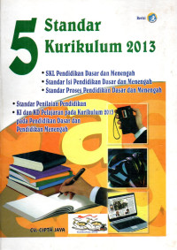 Image of 5 Standar Kurikulum 2013