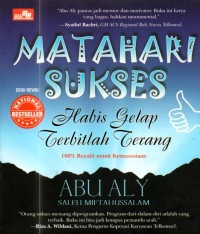 Image of Matahari sukses : habis gelap terbitlah terang